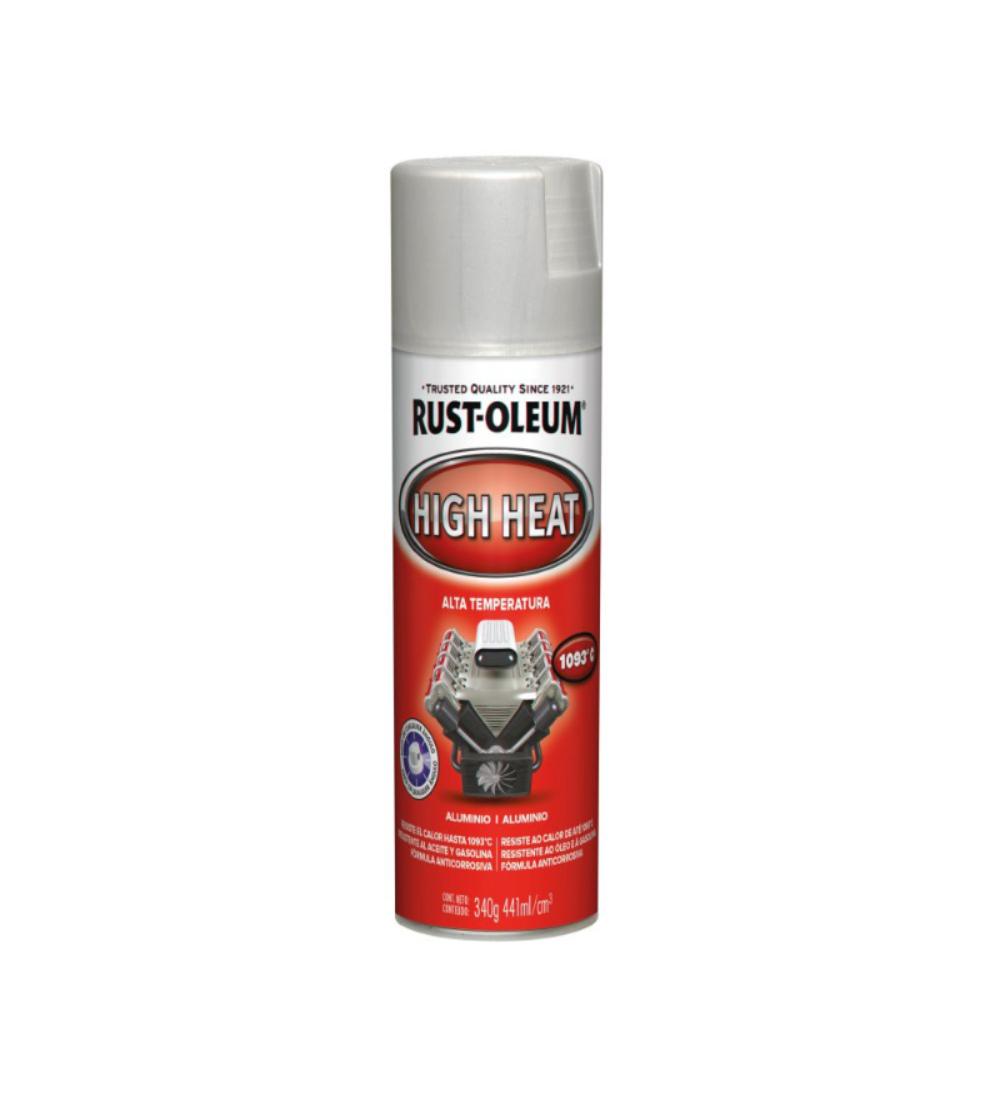 Pintura Automotive 340GR Rust Oleum Alta Temperatura Aluminio Mate
